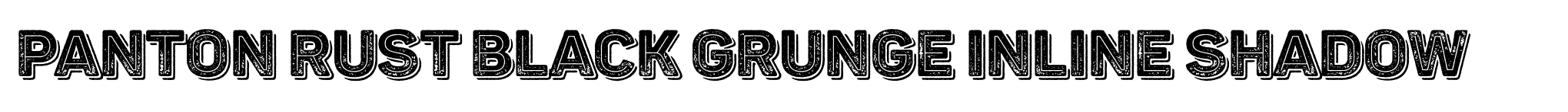 Panton Rust Black Grunge Inline Shadow image